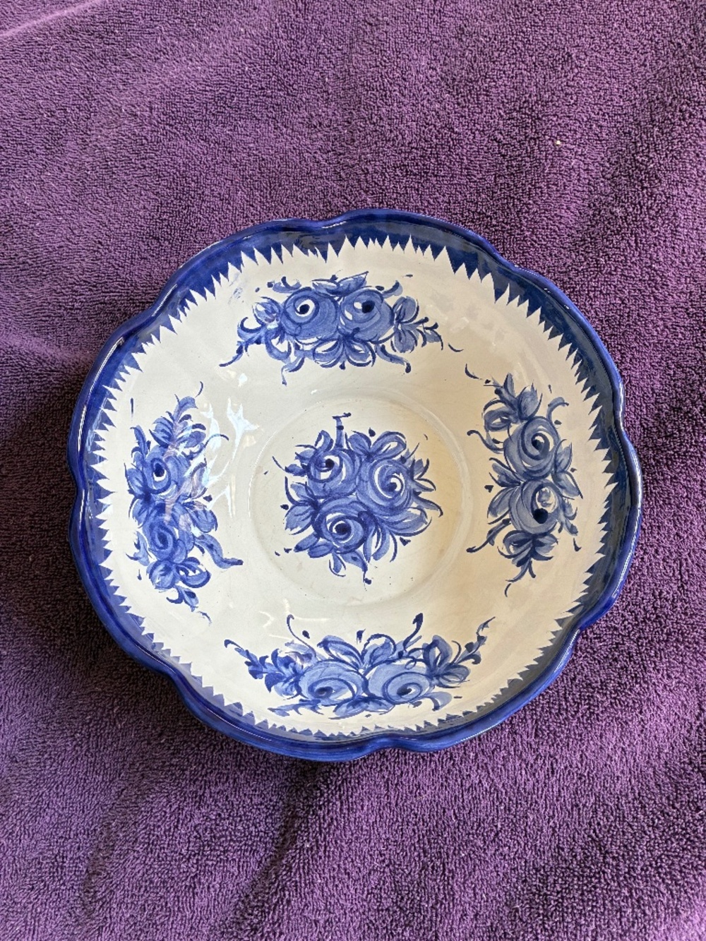 Blue/White 9.25 inch Bowl